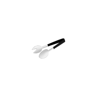 CHEF INOX ROUND TONGS SPOON/FORK VINAL HDL S/S 240mm (*70277*) =  1 X EACH