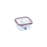 ETERNA GLASS CONTAINERS 3 DIV SQU 800ml (*ETR48144*) = PACK OF 10 X EACHES