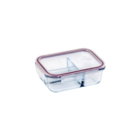 ETERNA GLASS CONTAINERS 3 DIV RECT 1000ml (*ETR48147*) = PACK OF 2 X EACHES