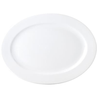 PLATTER-OVAL-410mm CHELSEA RIM SHAPE (4004) (*94065*) = PACK OF 6 X EACHES