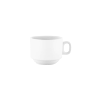 VITROCERAM STACKABLE CUP-225ml (SAUCER 900020) WHITE (*900010*) = PACK OF 48 X EACHES