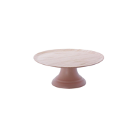 CHEF INOX CAKE PLATE w/STAND MELAMINE 297x110mm WOOD GRAIN (*04160*) =  1 X SET