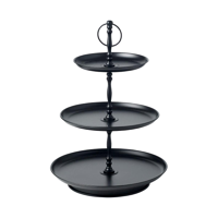 CHEF INOX CONEY IS GALV BLK TEA STAND 3-TIER(18/25/31)x470mm (*78785*) =  1 X EACH