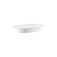 CHEF INOX CONEY IS PLASTIC RECT BASKET 270x180x40mm WHI (*78706*) = PACK OF 12 X EACHES