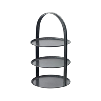CHEF INOX CONEY IS GALV BLK TEA STAND 3-TIER FIXED 310x510mm (*78787*) =  1 X EACH