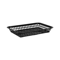 CHEF INOX CONEY IS PLASTIC RECT BASKET 300x215x42mm BLACK (*78699*) =  1 X EACH