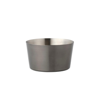 CHEF INOX MINIATURE SAUCE PAN W/O HDL SATIN S/S 140mm (*MINI-08293*) = PACK OF 12 X EACHES