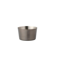 CHEF INOX  MINIATURE SAUCE PAN W/O HDL SATIN S/S 100mm (*MINI-08294*) = PACK OF 12 X EACHES