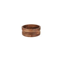 CHEF INOX SERVE ROUND BOWL w/STRAIGHT SIDES ACACIA 230x90mm (*04798*) = PACK OF 6 X EACHES