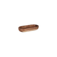 CHEF INOX SERVE OVAL BOWL ACACIA 305x160x50mm (*04782*) = PACK OF 2 X EACHES