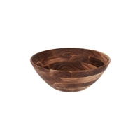CHEF INOX SERVE ROUND DISPLAY DEEP BOWL ACACIA 430x160mm (*04777*) = PACK OF 2 X EACHES