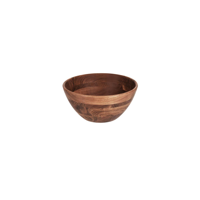 CHEF INOX SERVE ROUND DISPLAY DEEP BOWL ACACIA 280x130mm (*04775*) = PACK OF 4 X EACHES