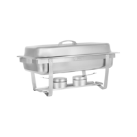 CHEF INOX CHAFER ECONOMY DELUXE STACK S/S 1/1 600x355x240mm (*54800*) =  1 X SET
