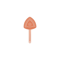ZANZI TRI-JULEP STRAINER ROSE GOLD 163x97x16mm (*Z0382*) =  1 X EACH