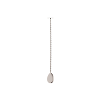 ZANZI TAIL DISK BAR SPOON w/MUDDLER S/S 300x29x25mm (*Z0641*) =  1 X EACH