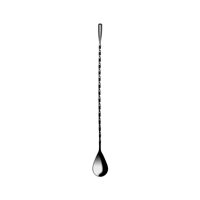ZANZI TEAR DROP BAR SPOON GUN METAL 300x29mm (*Z0635*) =  1 X EACH