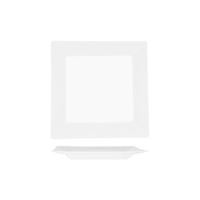 SUPERWARE SQUARE PLATE W/RIM 250mm (20183) (*49061*) = PACK OF 6 X EACHES