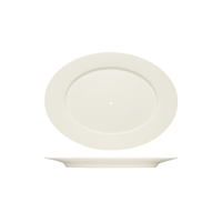 PURITY OVAL PLATTER w/RIM 330x244mm TO SUIT SERVING STAND (*BHS6697204*) = PACK OF 6 X EACHES