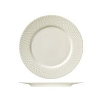 BAUSCHER PURITY FLAT PLATE w/RIM 320mm (*BHS6690032*) = PACK OF 6 X EACHES