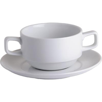 SOUP CUP-0.28lt 2xHDL STACK CHELSEA (94049/340)(09/262) (*94052*) = PACK OF 12 X EACHES