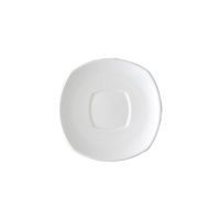 SAUCER SQ-150mm W/SQUARE WELL (4114) (*94484*) = PACK OF 48 X EACHES