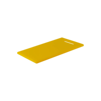 CHEF INOX CUTTING BOARD HACCP w/HDL PE 300x450x12mm YELLOW (*04349*) = EACH = 1 / PACK = 6 X EACHES