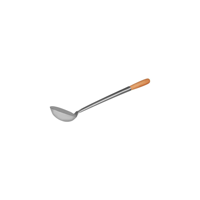 CHEF INOX LADLE S/S w/WOODEN HANDLE 105x330mm (*21020*) = EACH = 4 / PACK = 4 X EACHES