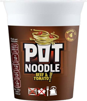 Pot Noodles Beef & Tomato