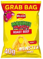 Monster Munch Roast Beef 35X40G (Preorder Only Delivery 10 Weeks From End Of Month Ordered)