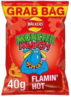 Monster Munch Sweet Spicy Flamin Hot (Preorder Only Delivery 10 Weeks From End Of Month Ordered)