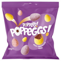 Poppets Poppeggs Milk Chocolate Eggs 20 X 80g