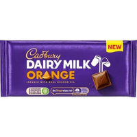 Cadbury Dairy Milk Orange Bar 18 X 110g