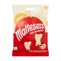 Malteser White Mini Bunnies Bag 24 X 58g